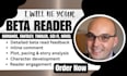 beta read fantasy, erotica, romance beta reader, thriller, alpha beta reader