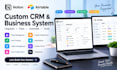 build a custom airtable crm and notion crm and database automation
