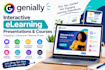 create interactive genially elearning presentations and courses