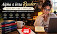 beta reader, alpha beta reader, cozy mystery beta, beta read horror thriller