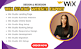 wix studio website design wix studio website redesign wix studio wix expert wix