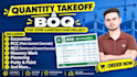 do quantity takeoff and boq for your construction project