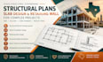 structural plans, slab desgn, retaining wall as a structural engineer in texas