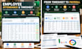 create employee timesheet attendance overtime and payroll tracker in excel