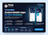 develop a custom android and ios mobile app with admin panel
