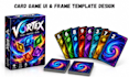 design custom tcg card template card game ui frame tabletop game design