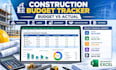 create construction cost estimate, budget tracker and project cost control