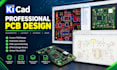design pcb schematic and layout in kicad with gerber and bom