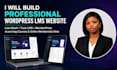 build wordpress lms website, elearning website using learndash or tutor lms