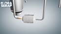 create 3d compressed air system, compressor and air dryer animation