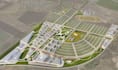 plan 2d site layout, commercial development, real estate plot, landscape map