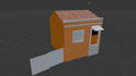 create low poly assets and buildings
