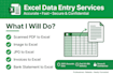 convert PDF file to excel and image to excel sheet