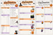 design a custom halloween party planner menu and printable bundle