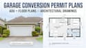 create garage conversion permit plan and architectutral drawings