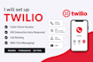 twilio whatsapp API, phone number, IVR, call routing and SMS