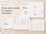 create a personalized moving plan and tracking spreadsheet