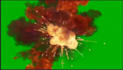 create realistic smoke fire explosion vfx on green screen