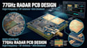 design high frequency 77ghz radar pcb, antenna and bga breakout