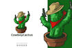 design a unique and modern cactus logo