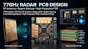 design 77ghz radar pcb, rf antenna and rogers stackup