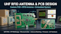design uhf rfid antenna, custom pcb and embedded system