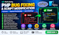 php bug fixing and modification