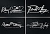design handwriting, scripted, signature, cursive logo