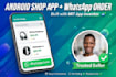 build a small android shop app with whatsapp order button