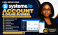 systeme io setup your systeme io account and online business