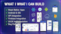 develop a react native app for android and ios