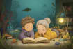 draw illustrated children book illustration, cute and fun