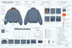 create bomber varsity jacket tech pack for streetwear brands and production