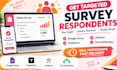 get targeted respondents for survey monkey  and online questionnaires