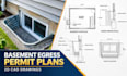 create basement egress window permit plans and drawings