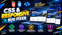 fix HTML CSS bugs and responsive issues