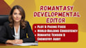 developmental editing your dark romantasy, fantasy  romance novel