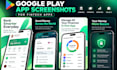 design google play app screenshots for fintech apps