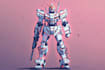 make gundam character illustration and robot art