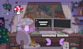 design pixel animation starting soon pixel twitch stream overlay