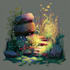 create environmental concept 2d diorama