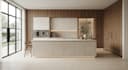 modern luxury kitchen cabinets with 3d rendering
