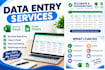 do accurate data entry, excel and google sheets work