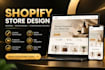 do shopify store design and redesign