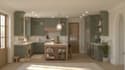 render custom kitchen design using sketchup and chef architect