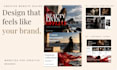 design a editorial creative website in figma