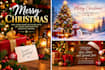 create a cozy christmas fireplace ambience video