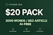 write SEO optimized viral blog post