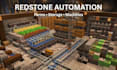 build custom minecraft redstone mechanisms, contraptions automation and machines