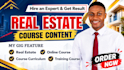 create real estate course content, course curriculum, training materials